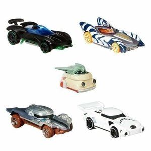 ​Hot Wheels Star Wars The Mandalorian Character Car 5-Pack, 5 Cars Based on Char